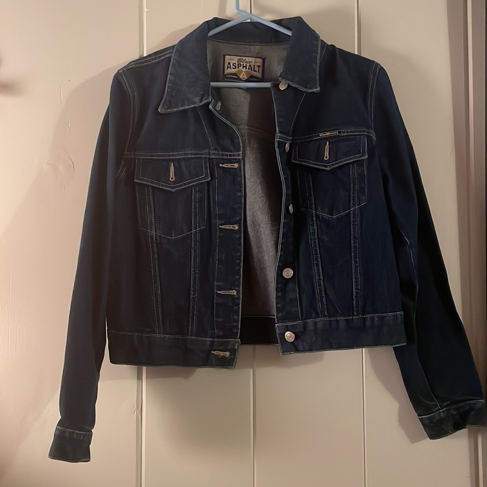 Blue asphalt M dark blue jean jacket